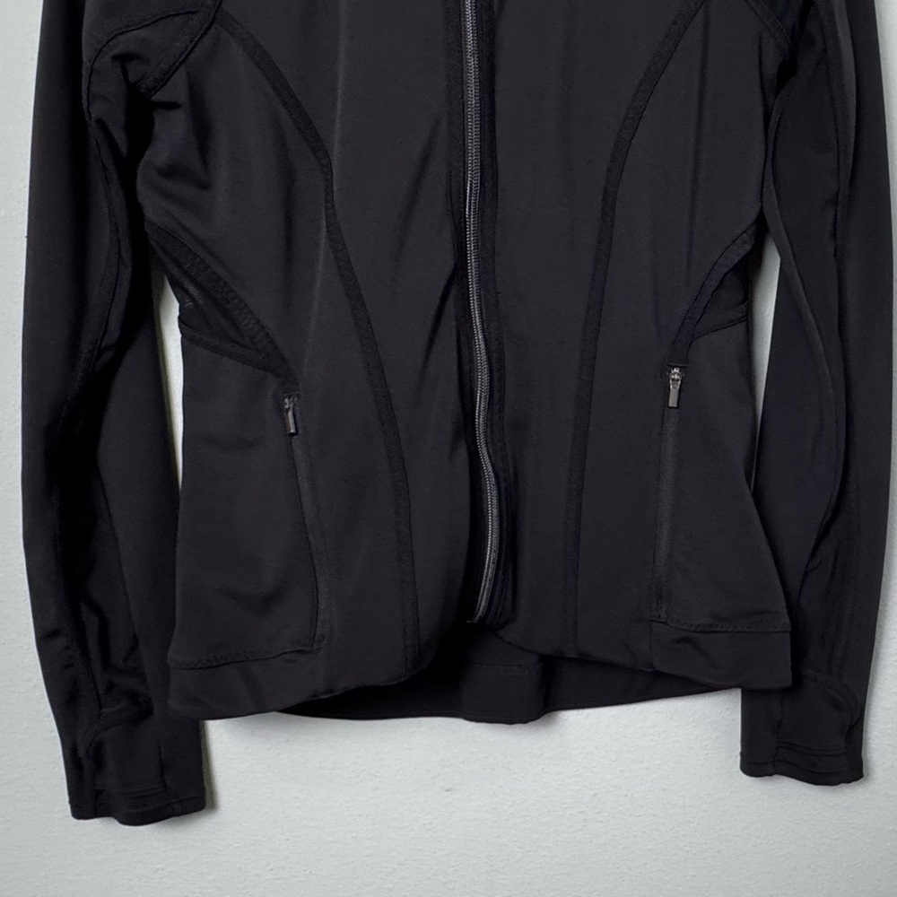 Athleta Elation Powervita Black Jacket Size Small Workout Gym Running Training - Picture 5 of 11